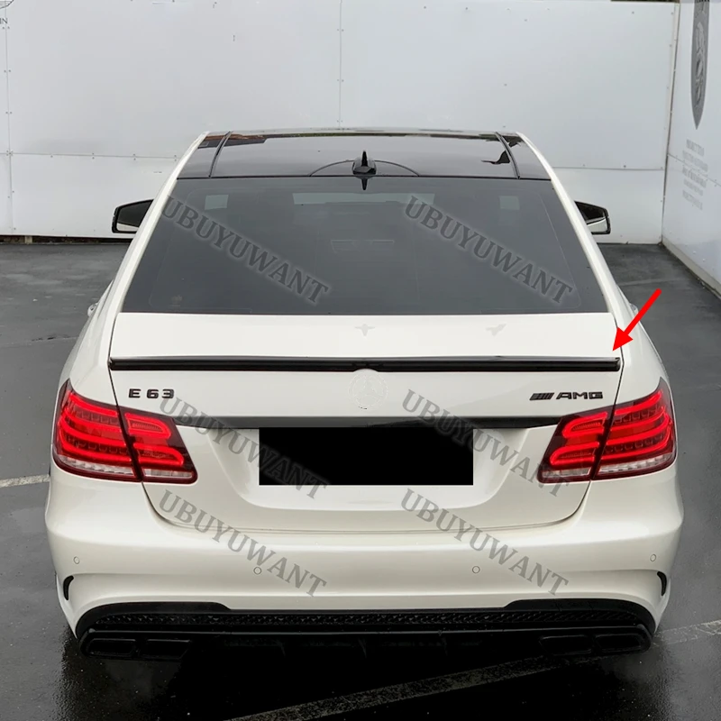 FOR BENZ W212 E-CLASS SEDAN Auto High Quality ABS Rear Lip Spoiler Trunk Boot Wing 1Pcs Car Styling 2008-2015 view 2