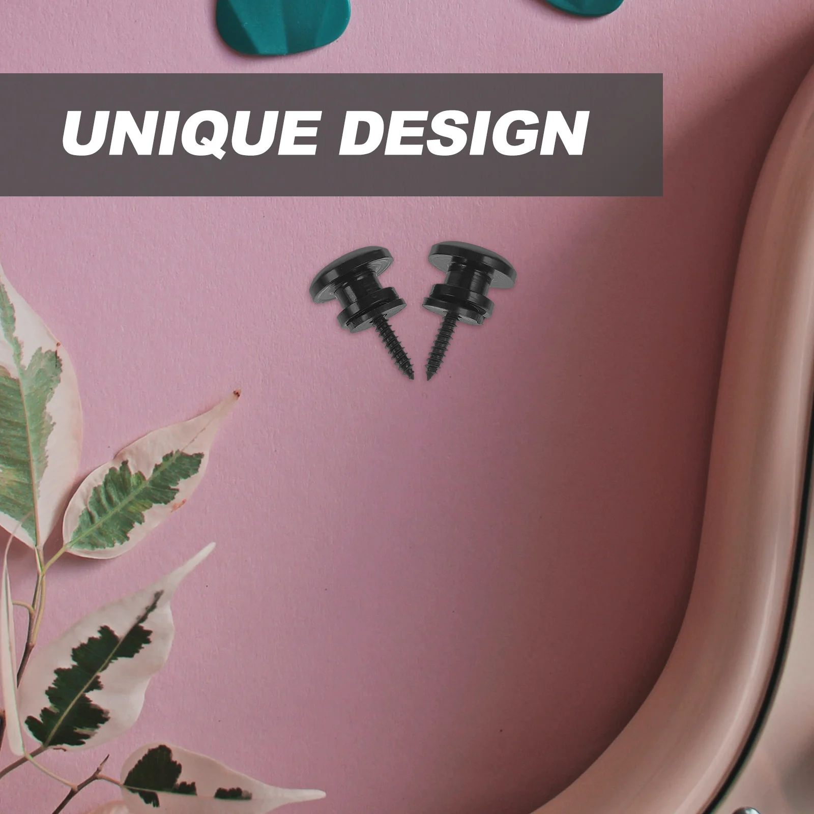 

2Pcs Guitar Strap Locks Metal End Pin Buckles Zinc Alloy Durable Lock for Electric Acoustic Classical Guitar Bass