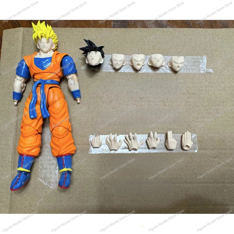 Black Hole Toys Dragon Ball SHF Super Saiyan SSJ4 Son Goku Son Gohan Majin Vegeta Heads Accessories Anime Action Figures Models