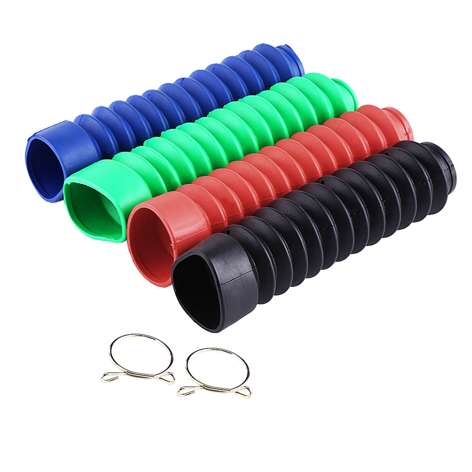 210.5x42mm Motorcycle Front Fork Cover Gaiters Gators Boots Shock Damping Dust Cover Fork Cover Shock Absorber Cover Gators Boot