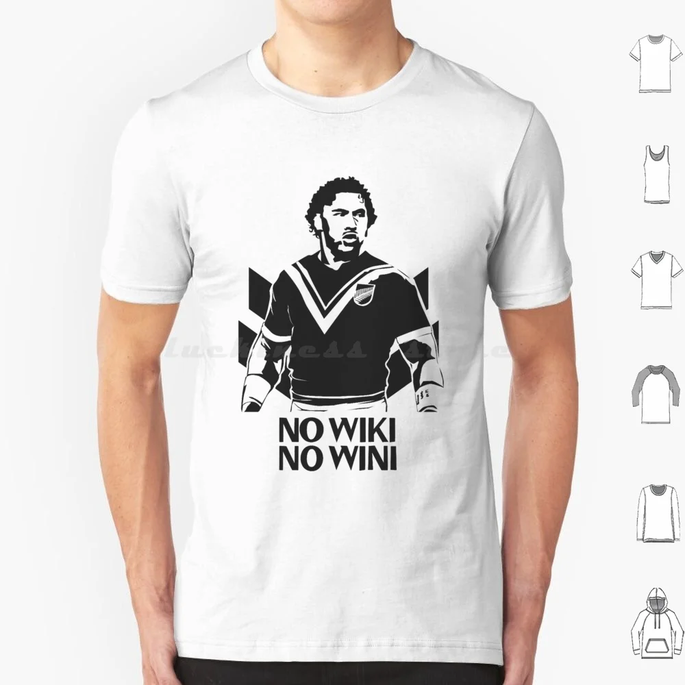 تي شيرت No Wiki No Wini-New Zealand مقاس كبير 100% قطن دوري الرجبي النيوزيلندي Nrl Nz الرجبي نيوزيلندا ماوري Nz لكرة القدم