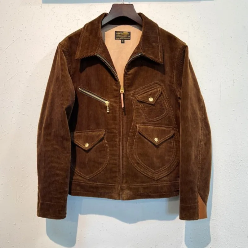 Amekaji Style Corduroy Jacket for Men