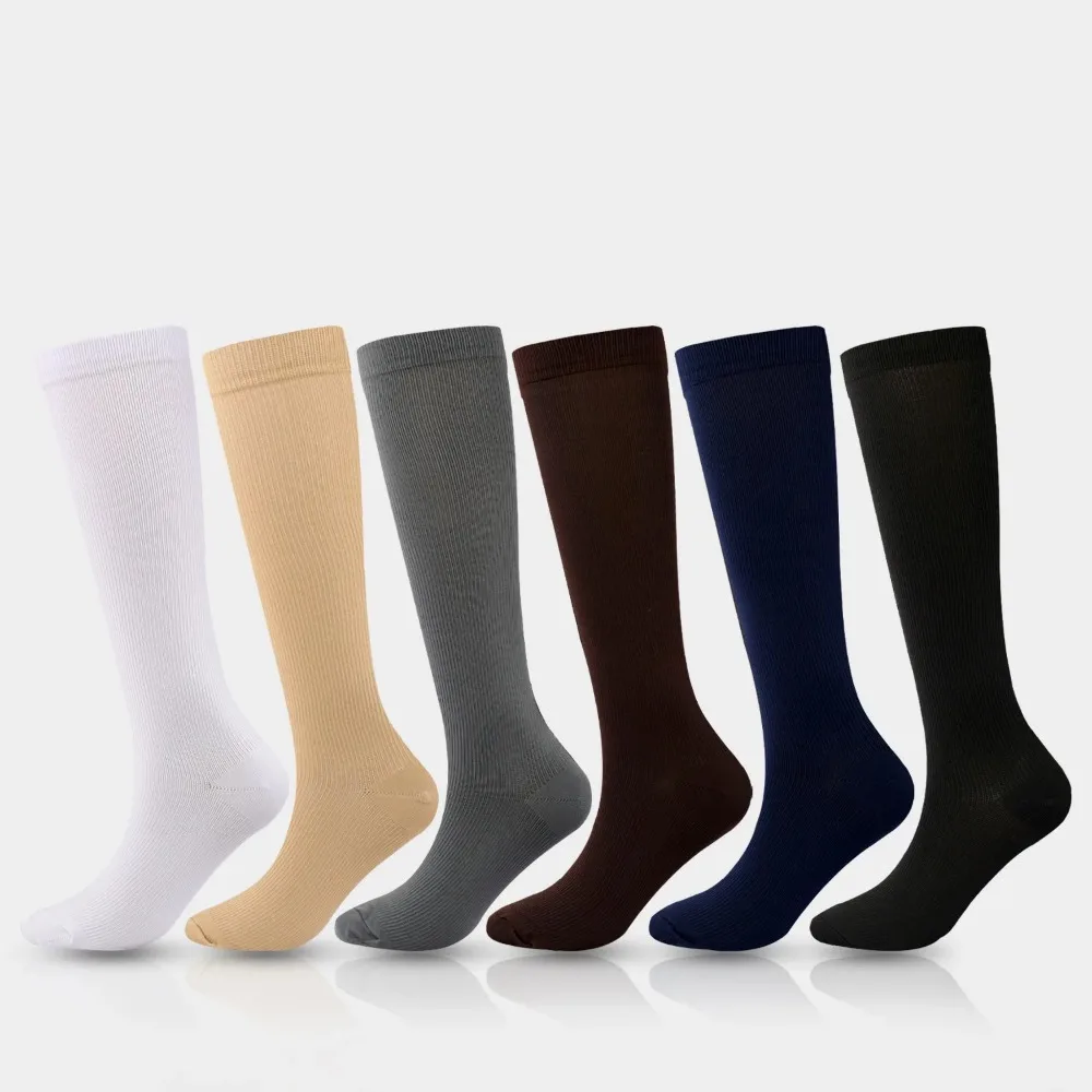 Compression Running Socks for Men Women Football Anti Fatigue Pain Relief Calf Support Sports Socks Varicose Veins Circulation