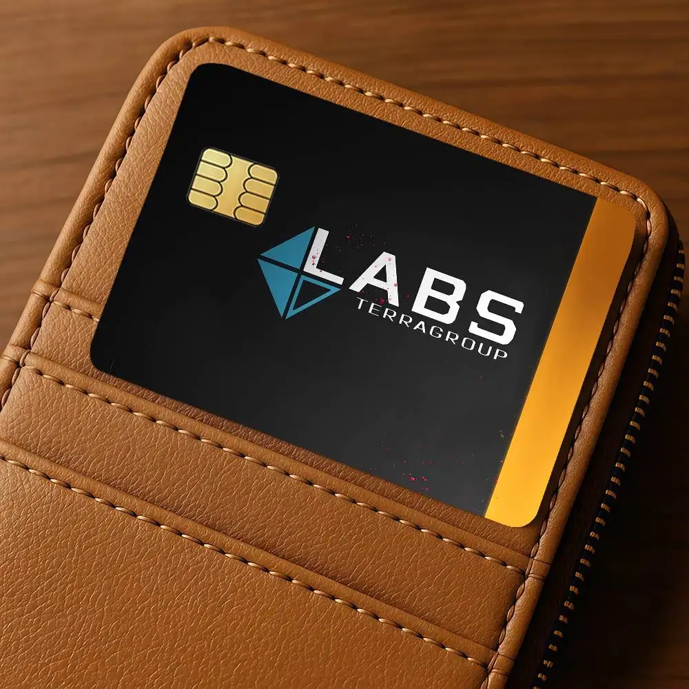 Game L-Labs T-Terra G-Group Credit Skin Cover Card Stickers 4PCS Film Bus Pass Front Decoration Bank Debit Waterproof