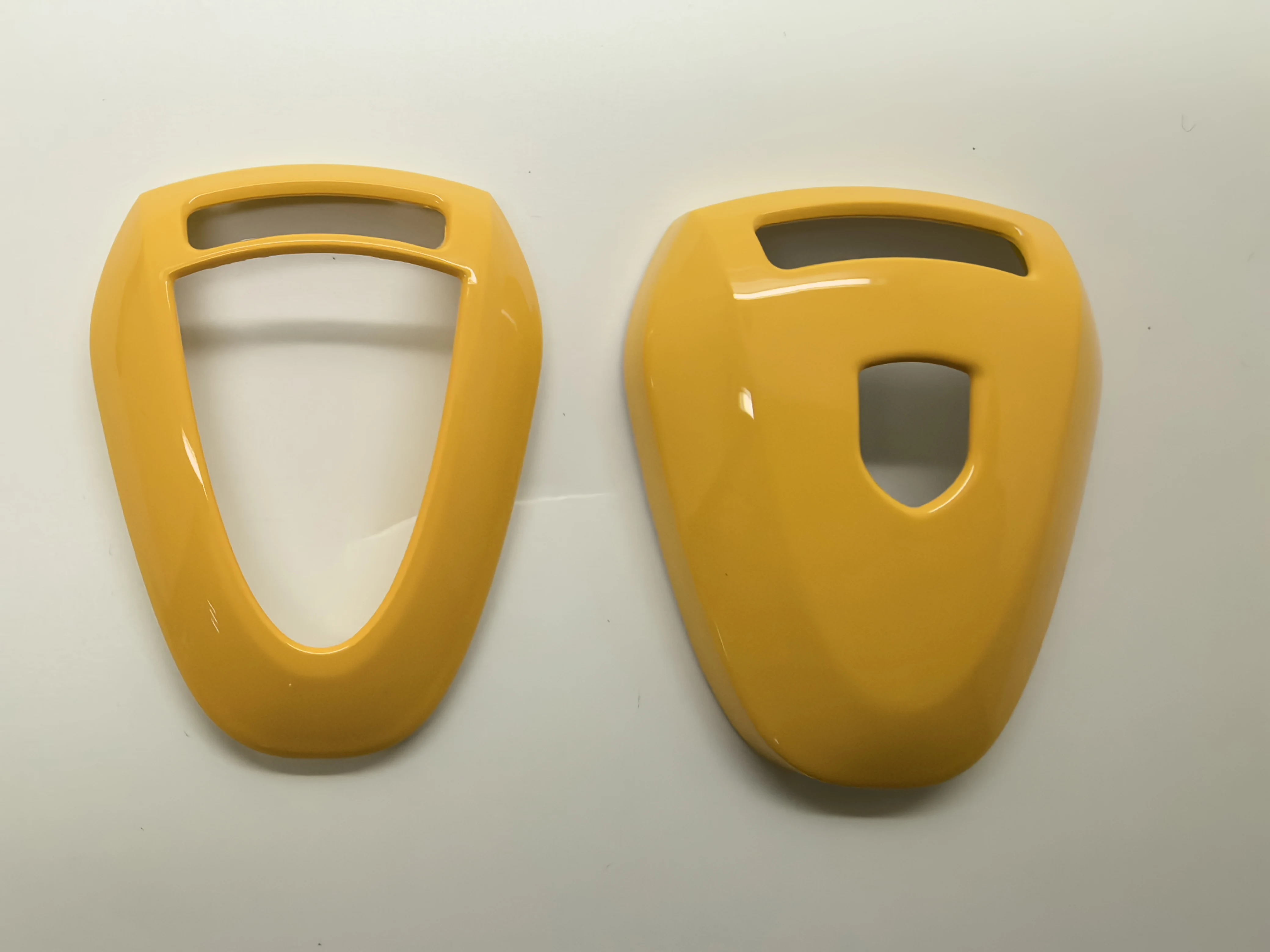 Coque de protection ABS brillante pour clé télécommande, pour Porsche 911 997 Cayman Boxster 987 (convient uniquement la clé à distance à tête argentée)