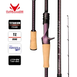 PURELURE-ACUTEVIOLET Fast Action Rod, TZ Ring Titanium Frame, Spinning e Casting, Bass Pike e Catfish Perch, 6ft, Regular