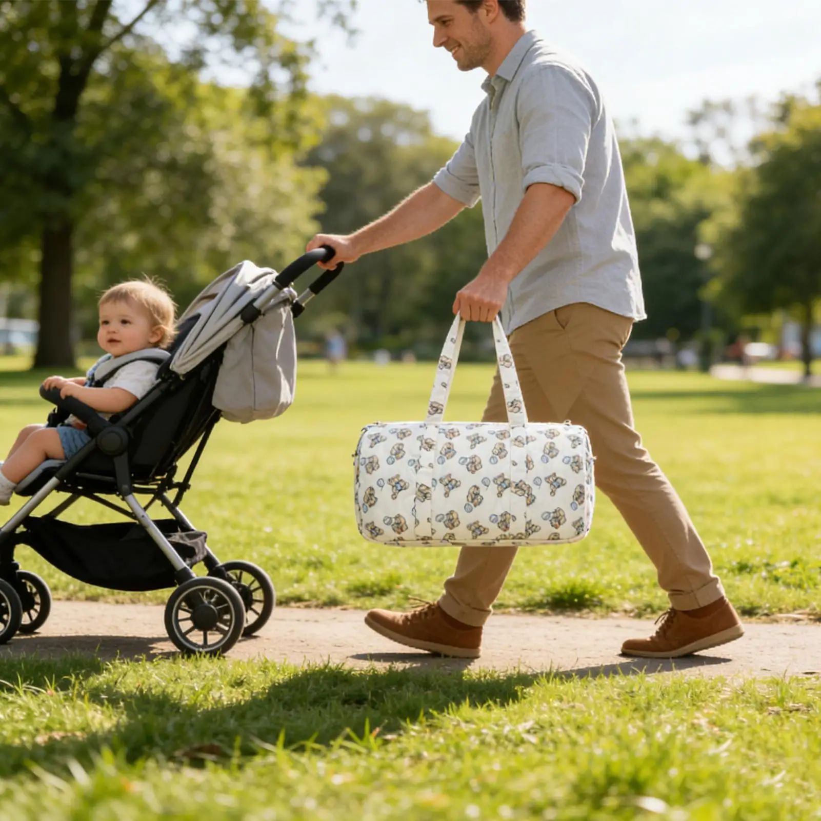 

Maternity Hospital Bag Large Capacity Portable Tote Diaper Tote Duffle Bag for Travel Women for Milk Bottle Clothes Mom