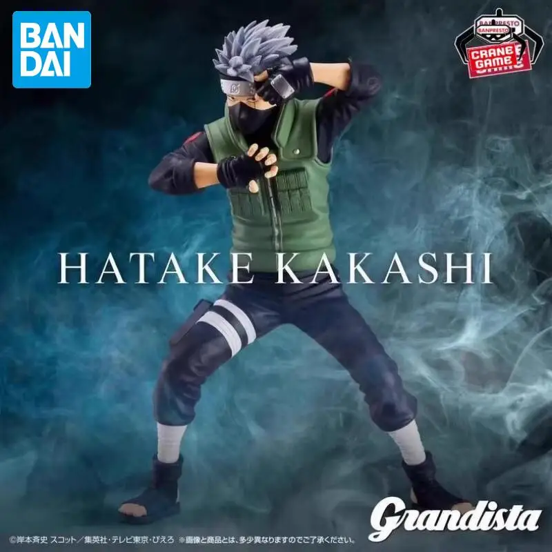 En Stock Bandai Original Naruto Hatake Kakashi figuras de Anime modelos de acción muñecas de dibujos animados juguetes de escritorio adornos regalos del Festival