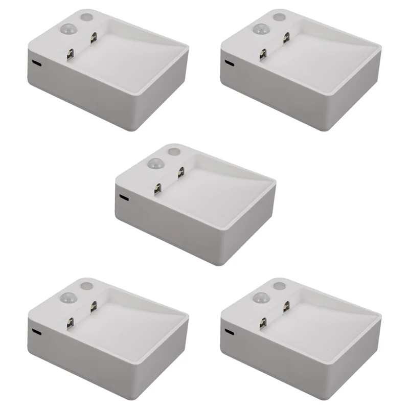 5X veilleuse capteur de mouvement lampe de chevet éclairage intérieur 1 LED sans fil passerelle couloir escalier toilette lumière de secours