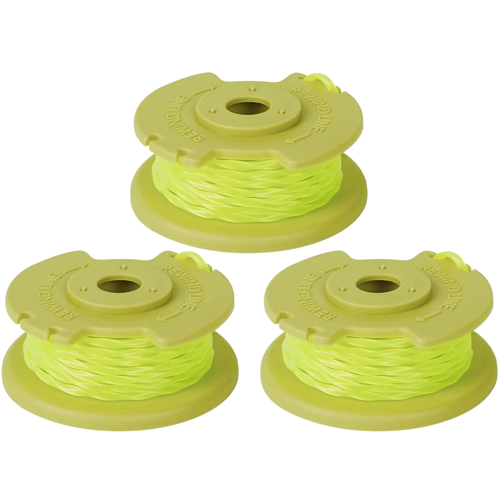 3Pcs/Set Lawn Mower String Trimmer Spools Line AC80RL3 Replacement Parts For Ryobi One+ 18V 24V 40V  Automatic Feed Trimmers