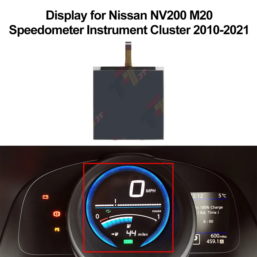 LCD Display for Nissan e-NV200 NV200 Speedometer Instrument Cluster Pixel Repair-Center Screen Only!!