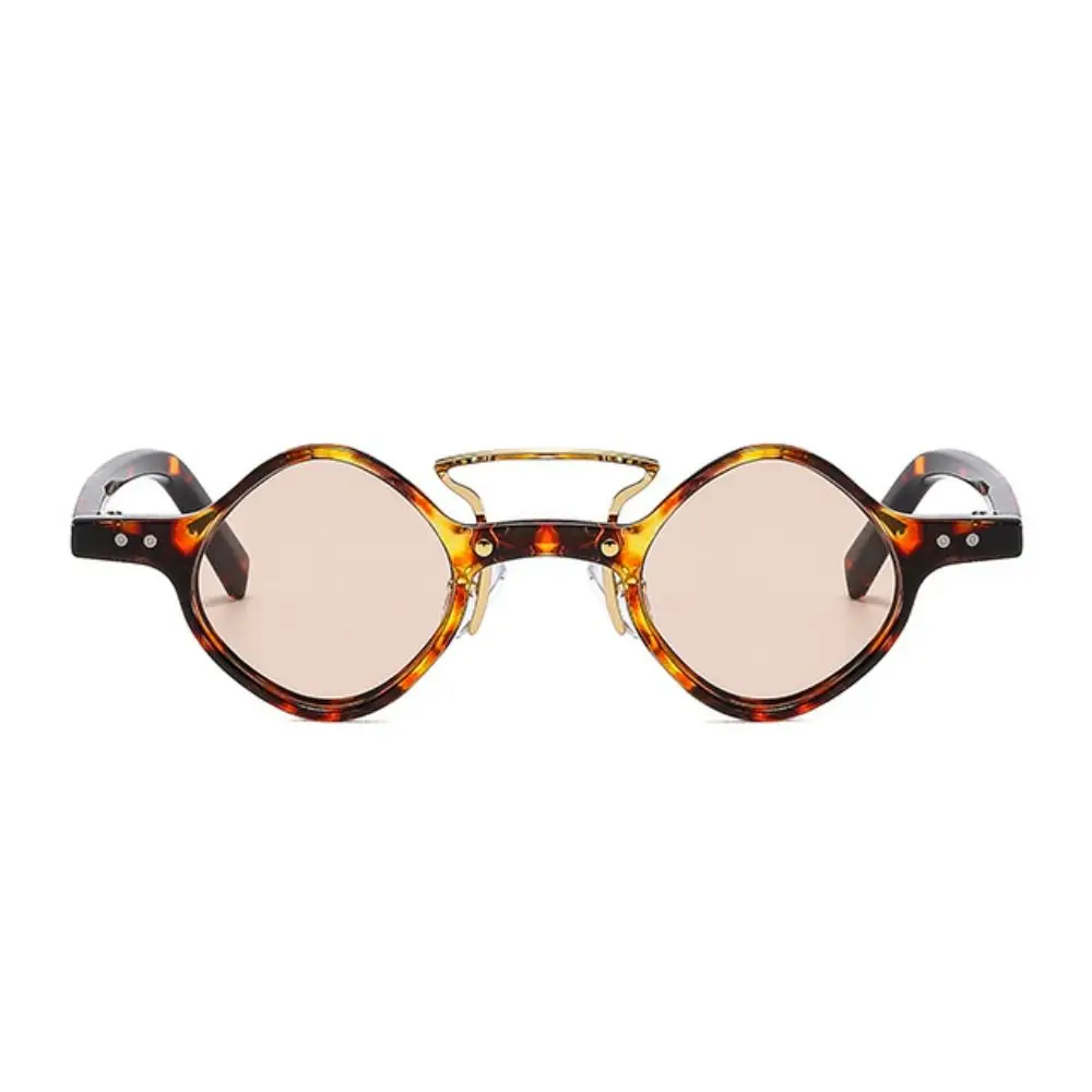 Fashion Small Round Square Anti-UV Sunglasses Retro Steam Cycling Sunglasses Punk Gradient Retro Steam Punk Glasses Men