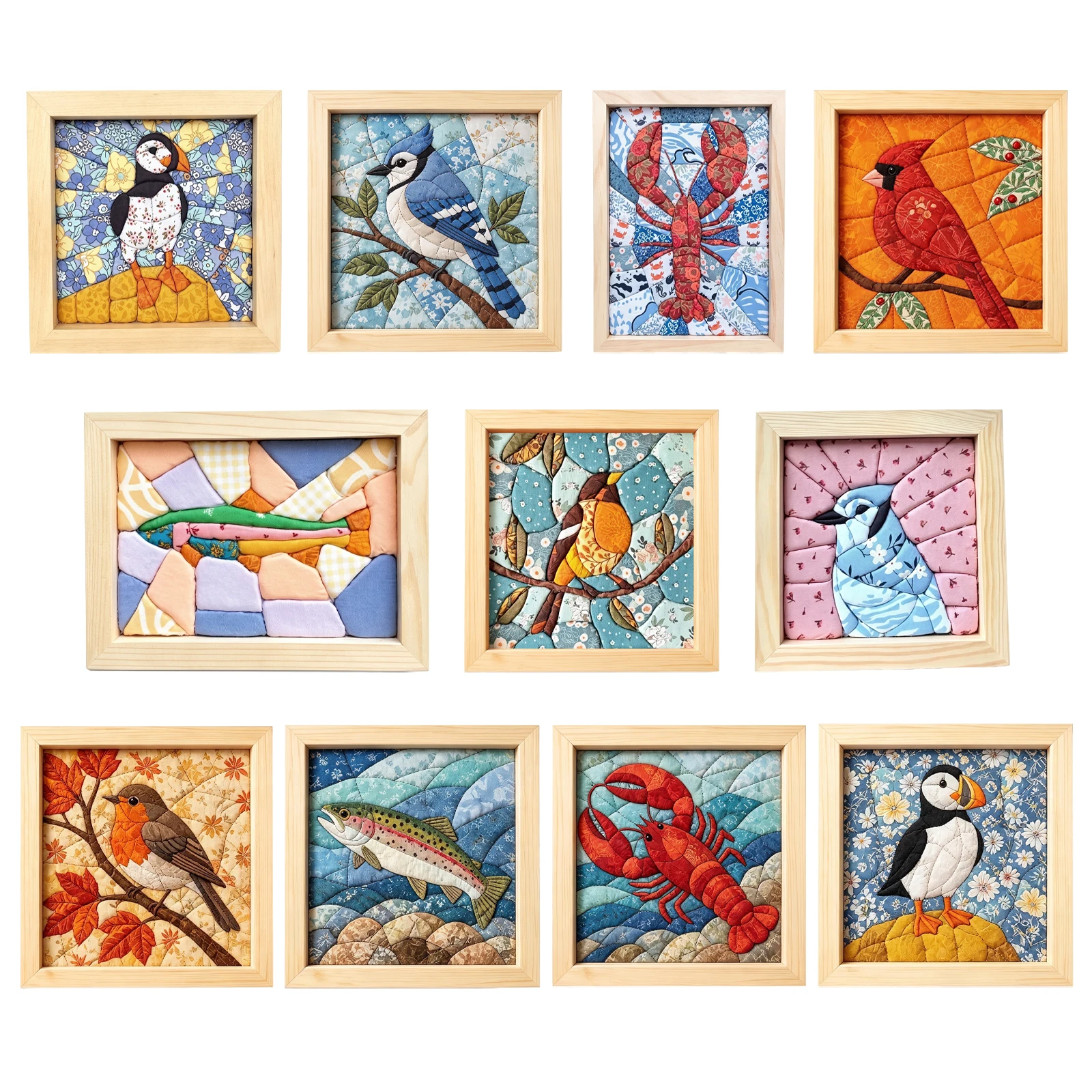 Home Textiles Usa - Fabric Art DIY Kinusaiga Mosaic Kit
