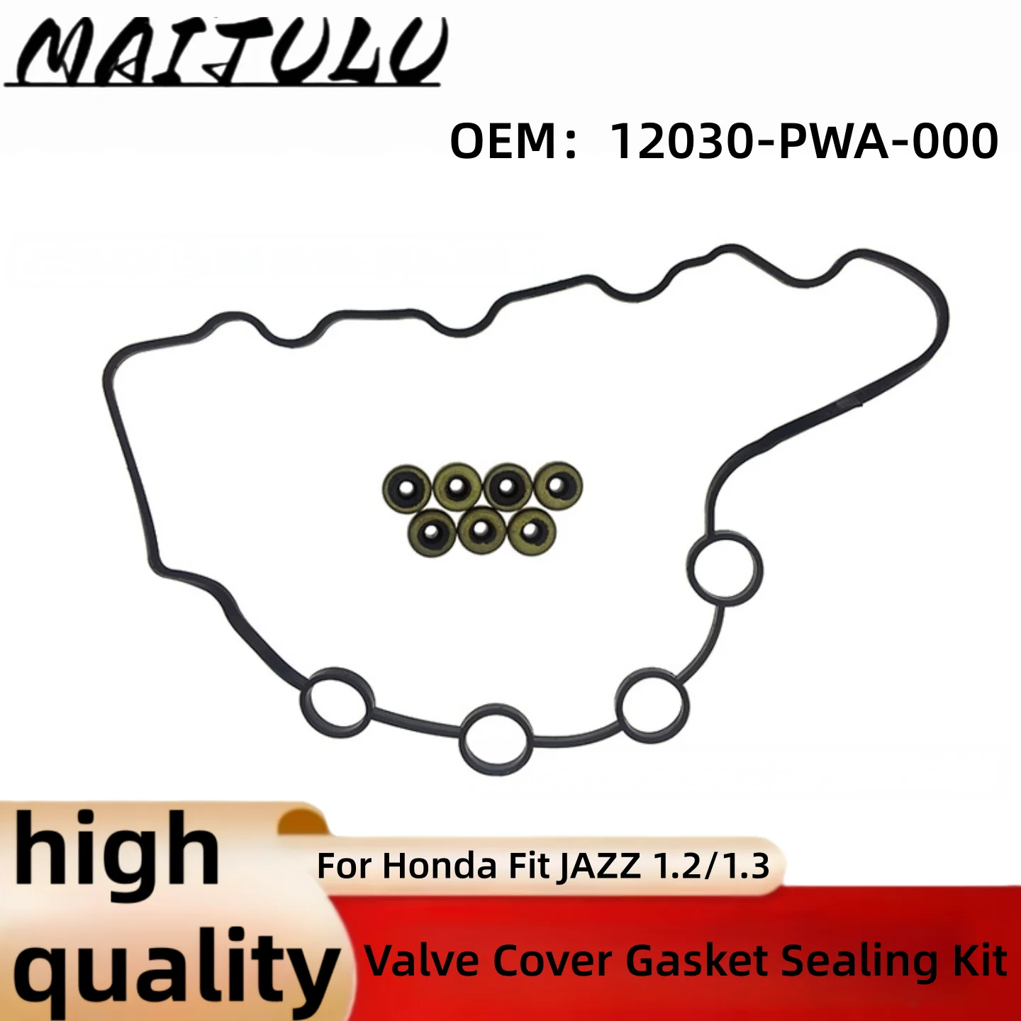 12030-PWA-000 For Honda Fit JAZZ L13A3 L13A5 L12A2 L12A3 Cylinder Head Cover Gasket Valve Cover Gasket Sealing Kit