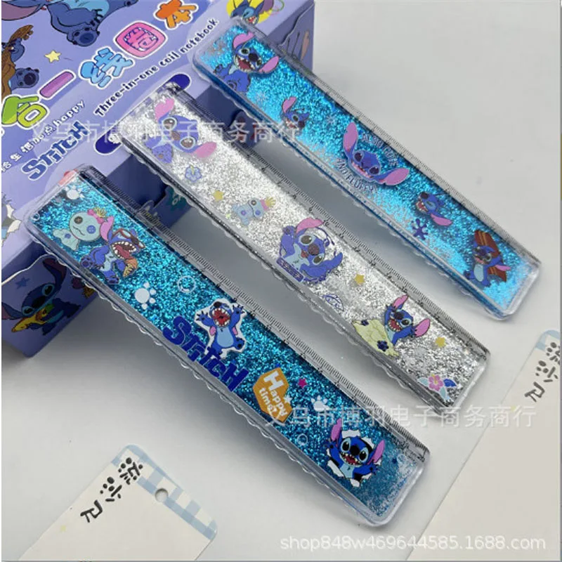 for Stitch Ruler  Drawing Cartoon Stationery Acrylic Thickened Double-Sided Student Office Stationery Gift Learning Reward