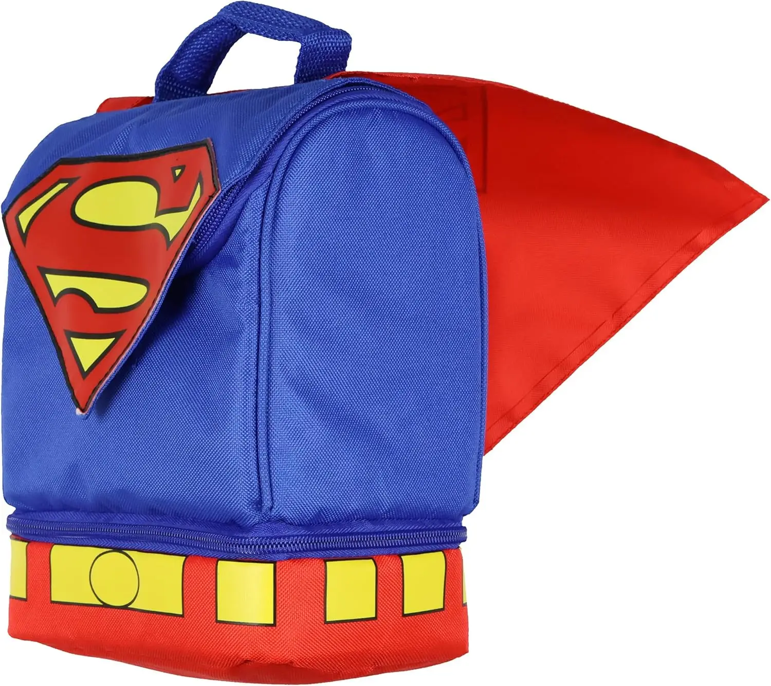 Superman Lunch Box Dual Compartment Insulated Food Container Bag