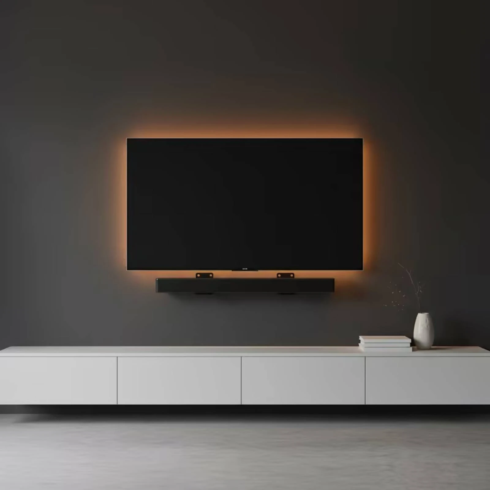 Soundbar Wall Mount Space Saving Soundbar Mount Bracket Speaker Wall Bracket Heavy-Duty Speaker Brackets Easy to Install