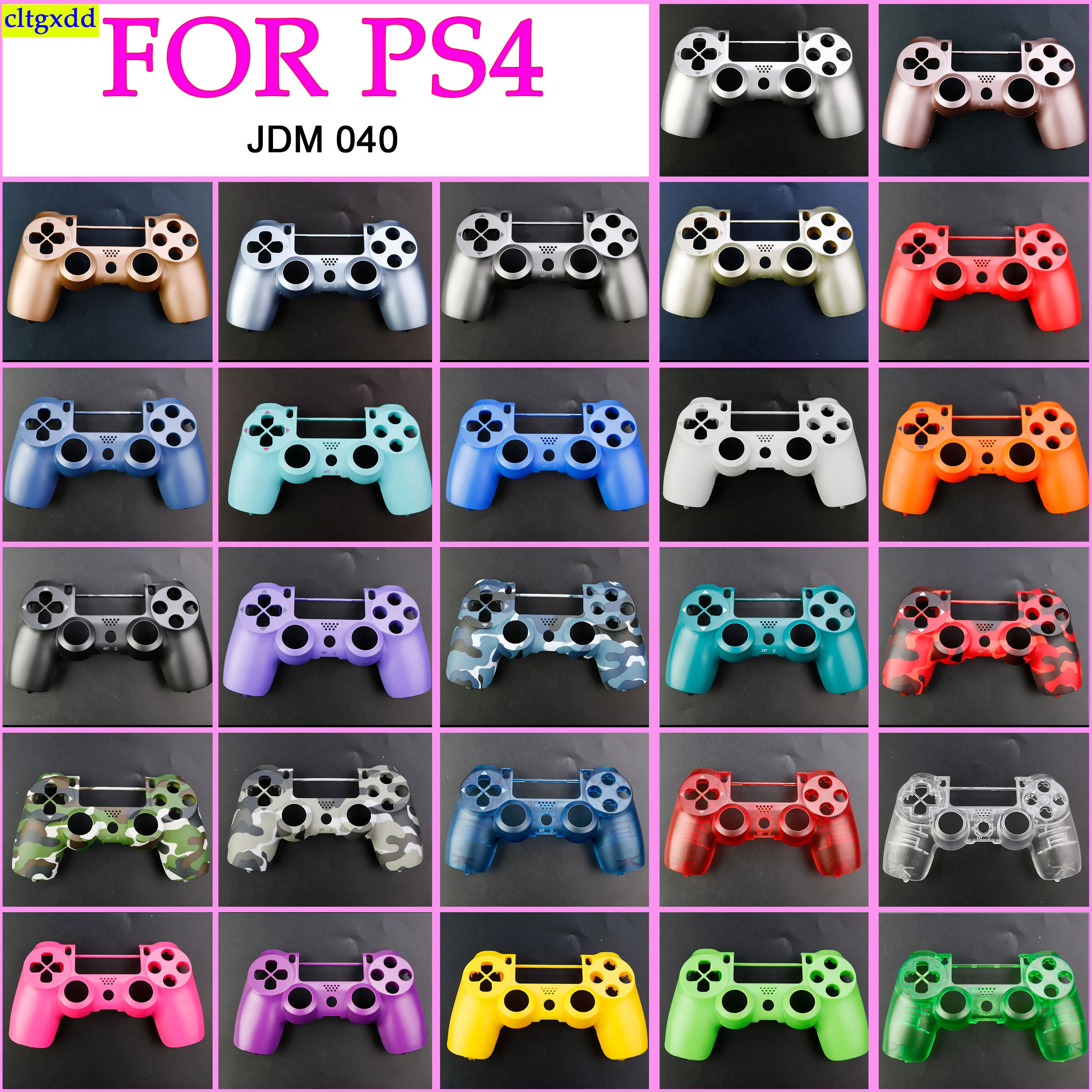 1 Piece Hard Plastic Case for PS4 Slim Controller Front Cover Replacement JDS JDM-040 Joystick Accessory