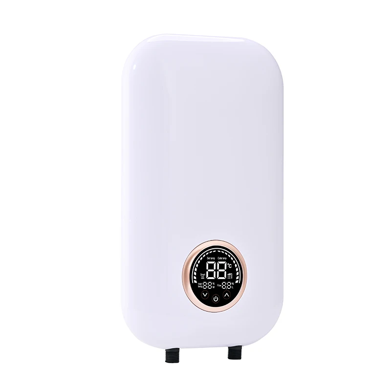 

Wholesale Model B07 Electric Water Heater Geyser-Small Slim Plastic LED Display Energy Saving Fast Heating Wall Mounted