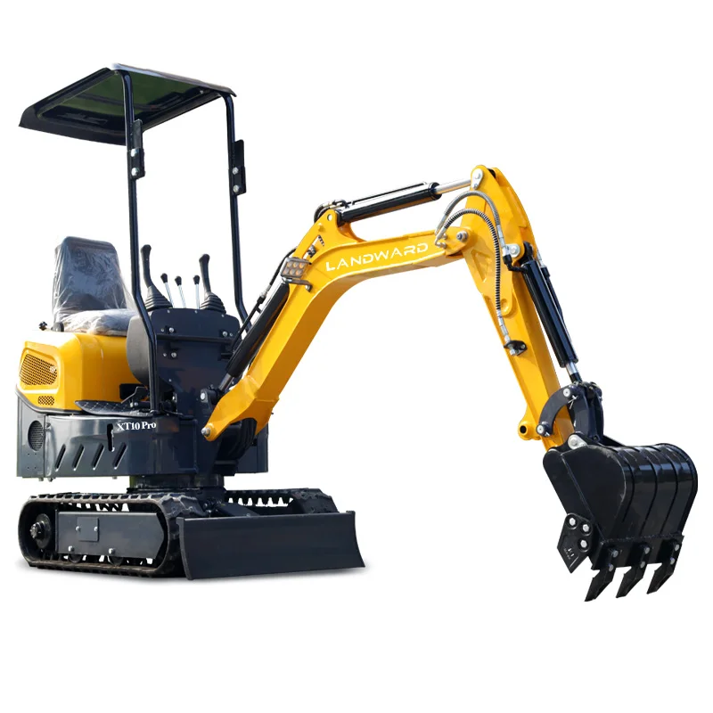 China Excavator Manufacturer Mini Multi-Function Excavator 1000kg Home Digging Engineering Crushing With Attachment Customized