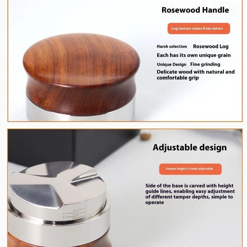 Powerful Grounds Leveling Tool For 58mm Pulls Smooth Palisander Building high quality