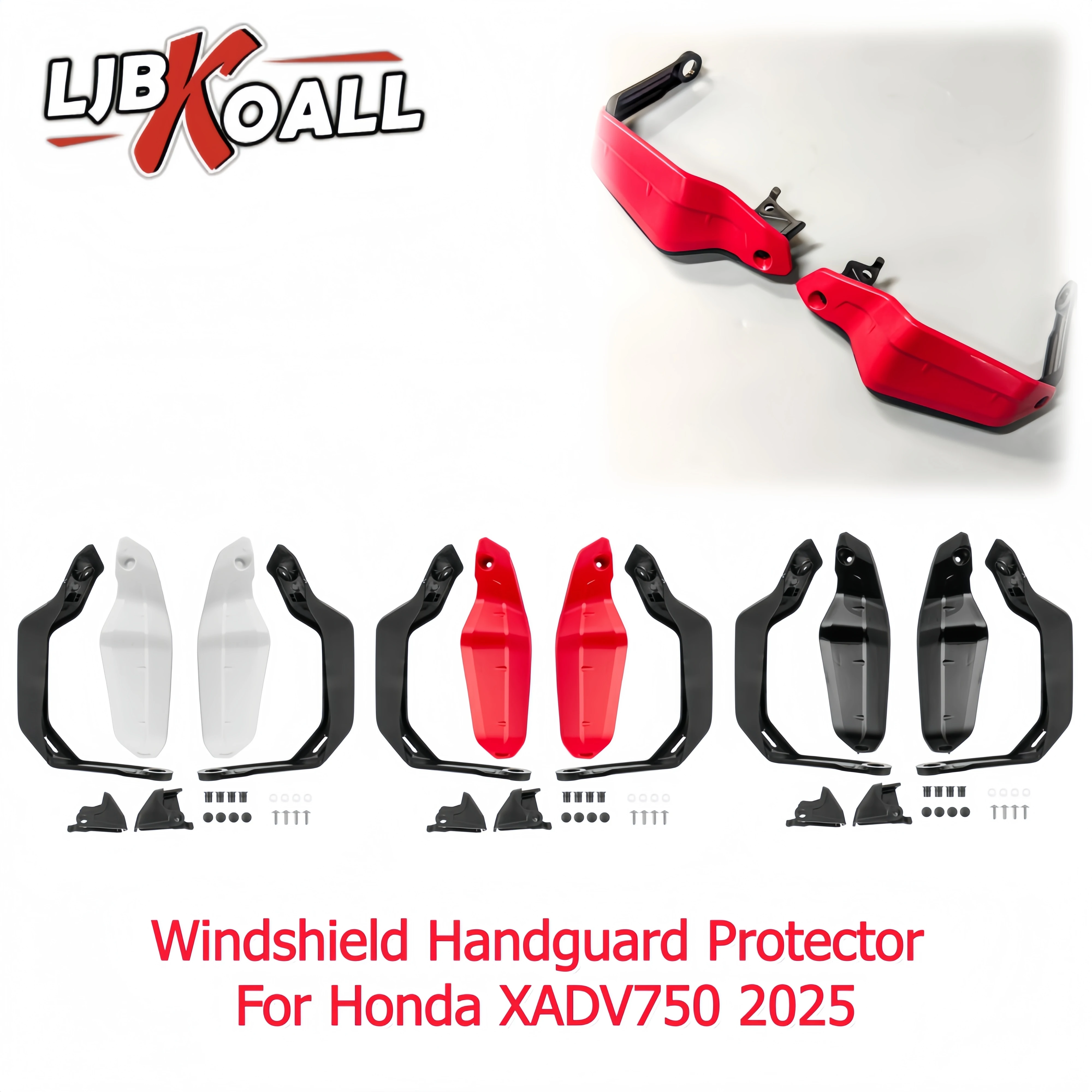 

LJBKOALL XADV750 Windshield Handguard Bar for Honda X-ADV 750 X ADV 750 Windshield Wind Shield Hand Guard Protector Bar 2025-