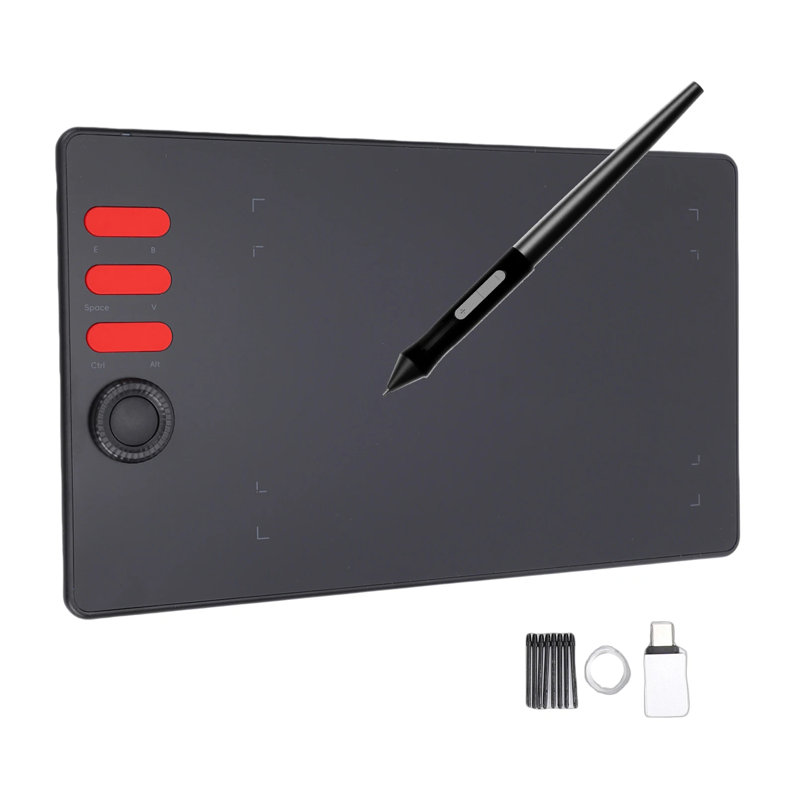 

Q5 Graphics Drawing Tablet 7.68x4.80in Drawing Area Graphics Drawing Monitor with 16384 Pressure Levels 6 Shortcut Keys Stylus
