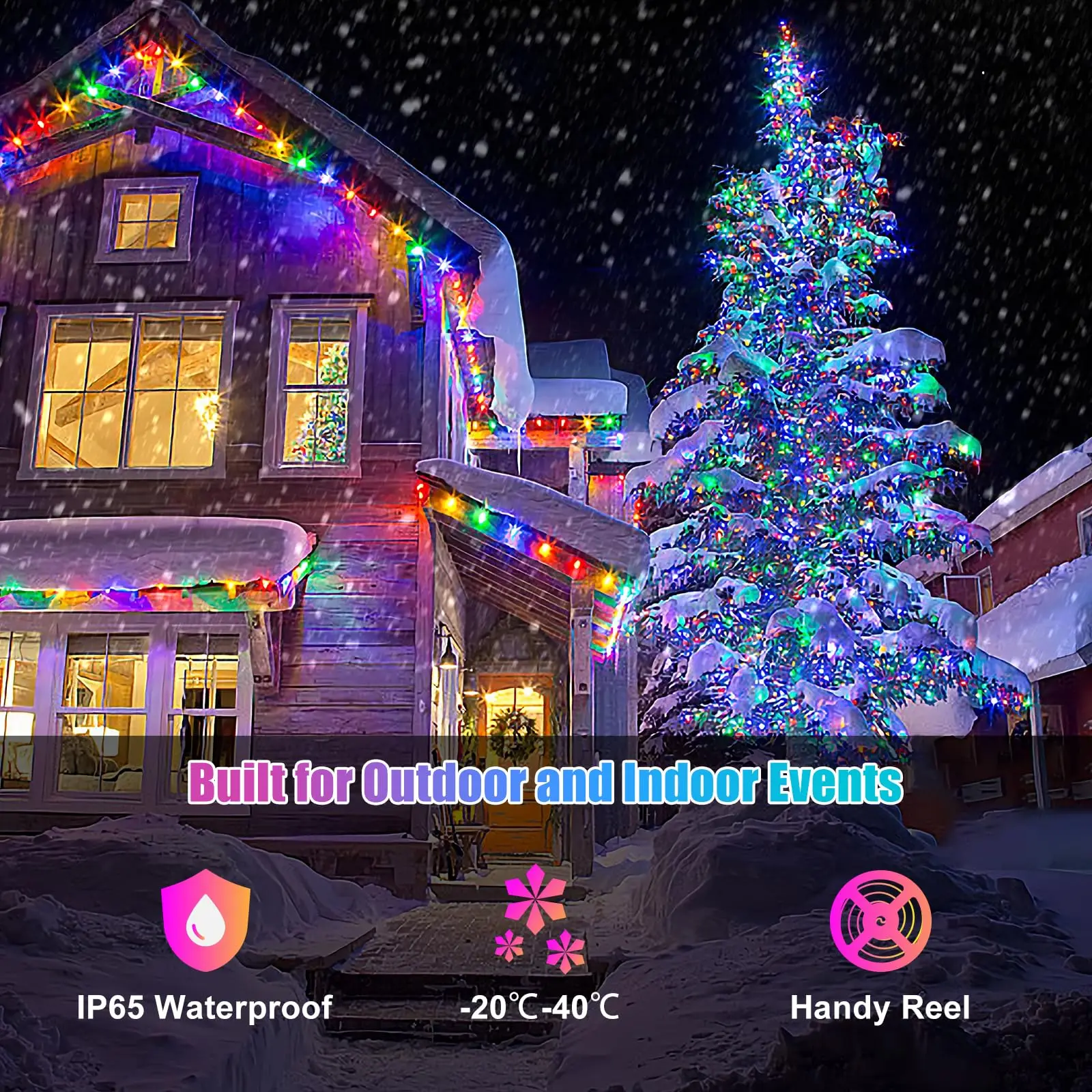 Bluetooth LED String Fairy Lights Dreamcolor RGBIC DIY Party Festival Tree Lights Wedding Decoration Garland USB Lamp