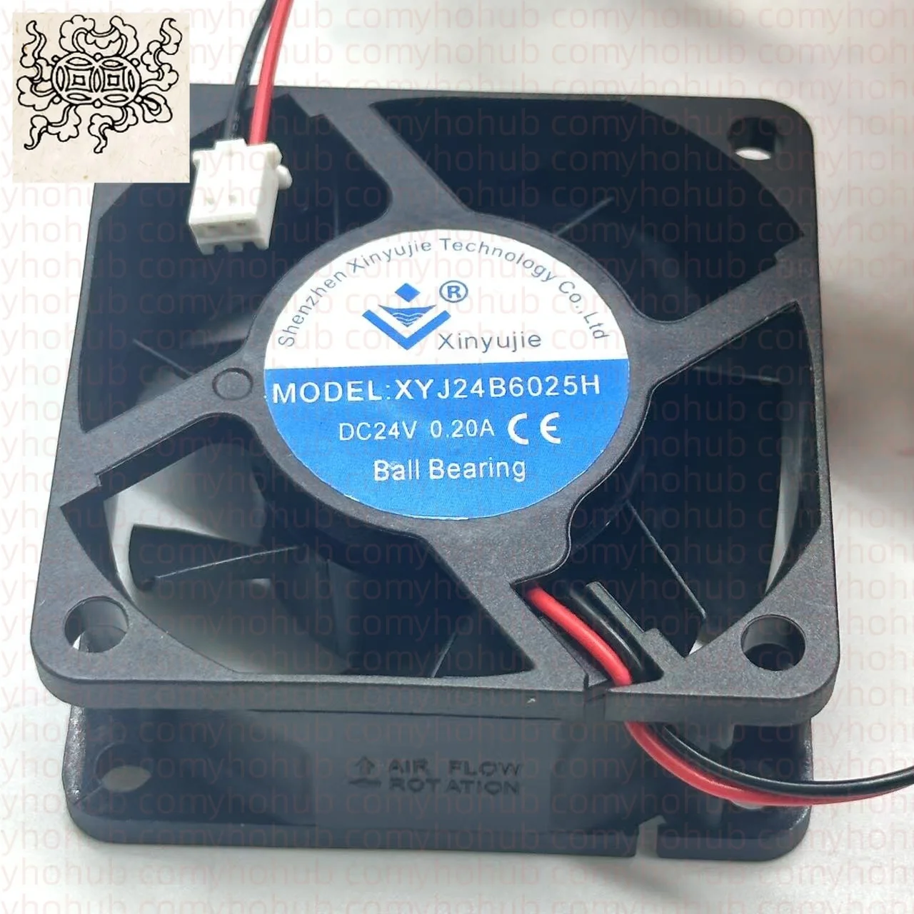 

Ltsf For Xinyujie XYJ24B6025H DC 24V 0.20A 60x60x25mm 2-Wire Server Cooling Fan
