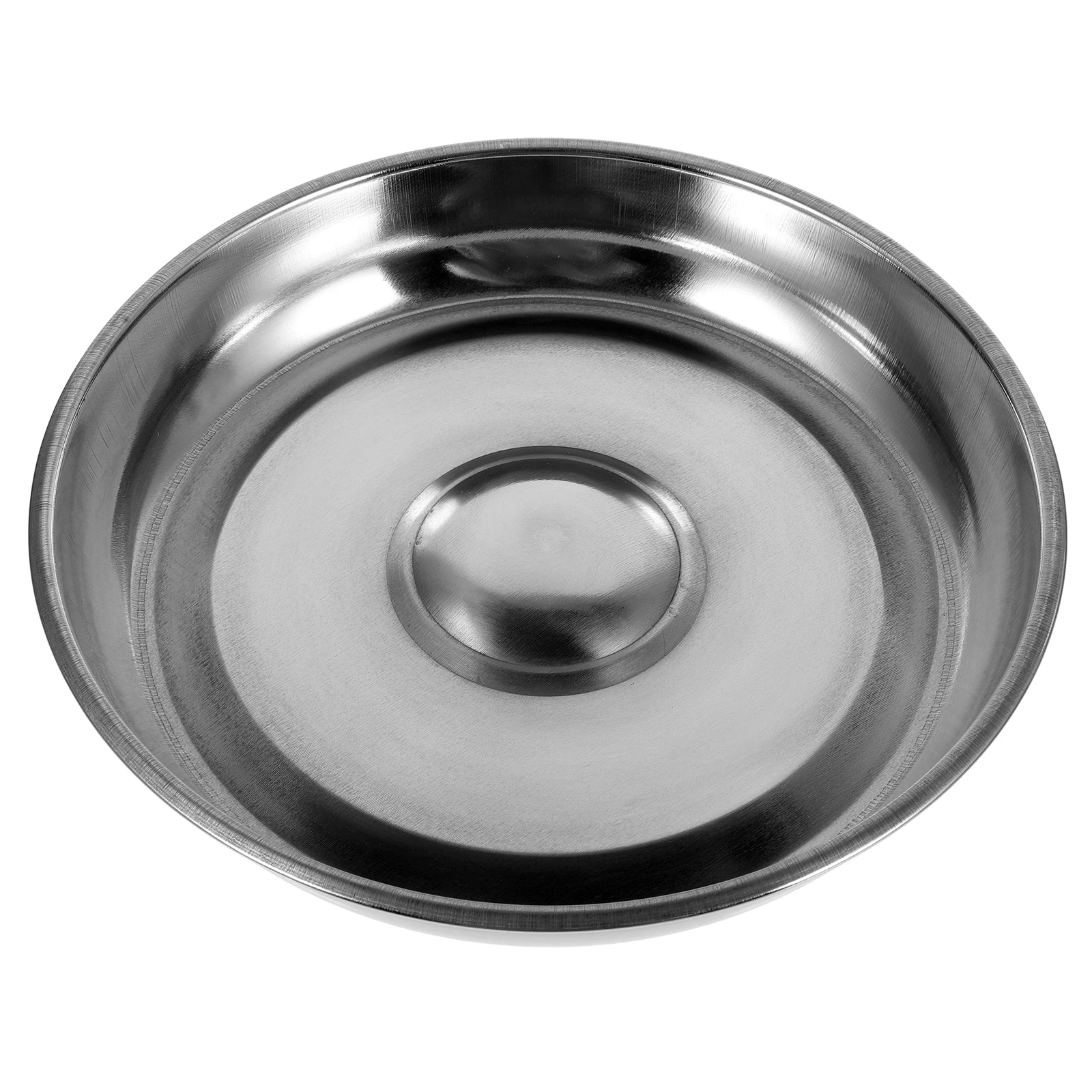 

Iron Steak Cover 20cm Round Thickened Food Lid for Stainless Steel Griddle Basting Steaming Kitchen Utensil Oil-proof Dish