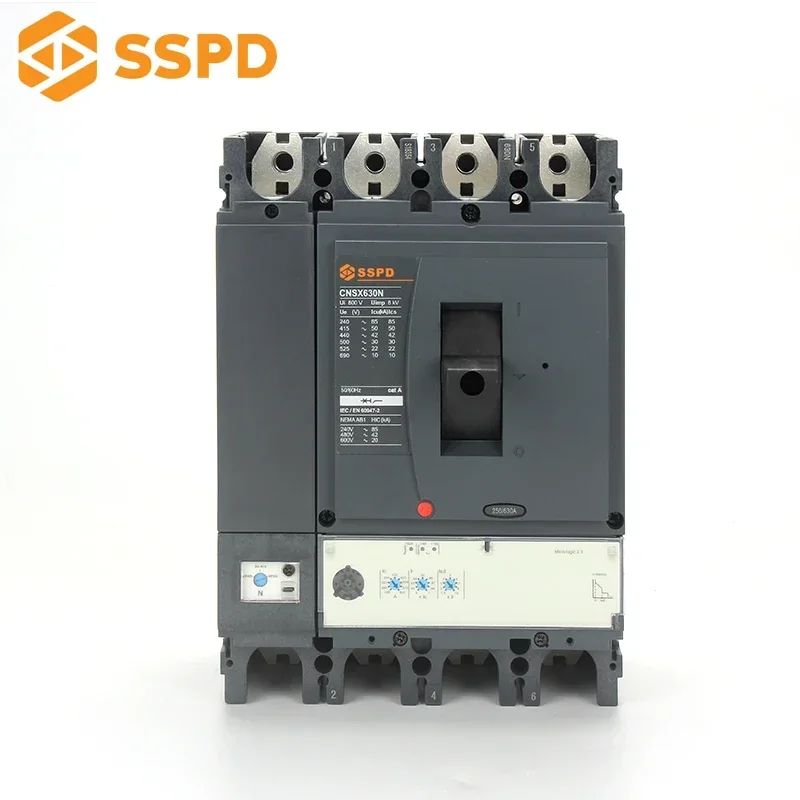 630a Circuit Breaker Mccb Sspd Oem Mccb Manufacturer 4p Mccb Circuit Breaker