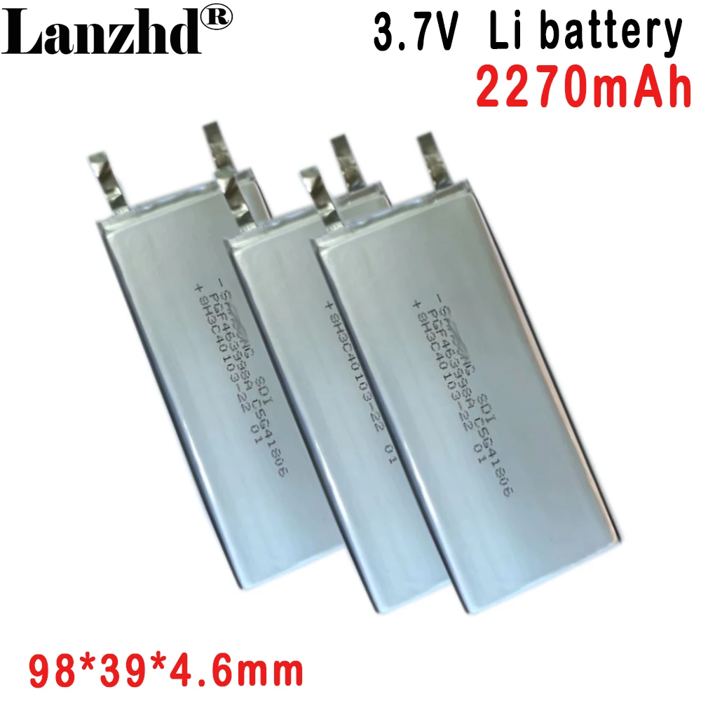 463998 3.7V Li Polymer Lithium Battery 2200MAH Suitable for mobile phone built-in power laptop 98*39*4.6mm