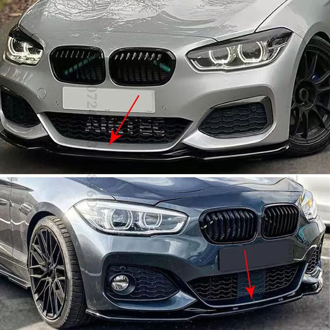 Frontschürze Lip Splitter Kinn Air Dam Diffusor Tuning Zubehör für BMW 1er F20 F21 M-Pack 118i 120i 2015-2019 Styling – Detail 2
