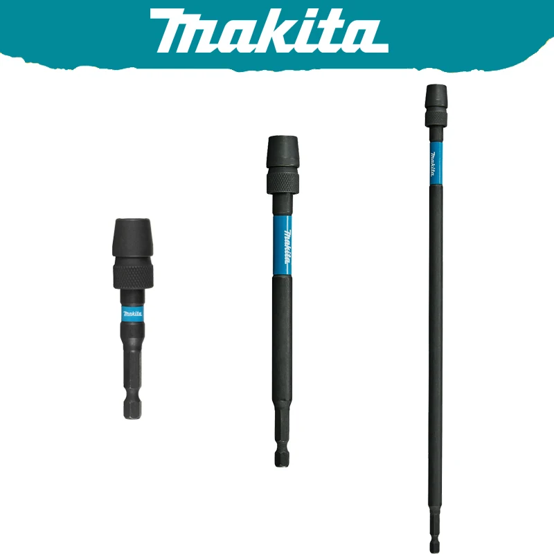 Makita E-24125 E-24131 E-24147 Impact Black Sleeve Chuck Bit Holder 76 mm/152mm/304mm Hexagonal Shaft Tool Accessories