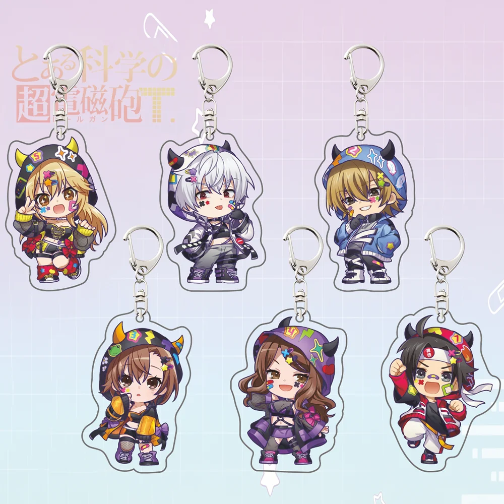 Acrylic Keychain: Railgun T Devil Hoodie Collab Ver, Misaka Mikoto Kuroko Key Ring, Bag Accessory, Limited Edition