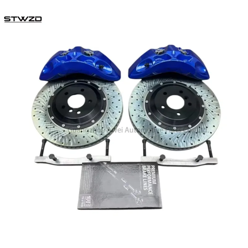 26 Style9N Six Piston Brake Caliper Kit 380*36mm Floating Disc Upgrade For Vw Skoda Octavia VRS Superb 2.0TSI 2011, Suit 19inch