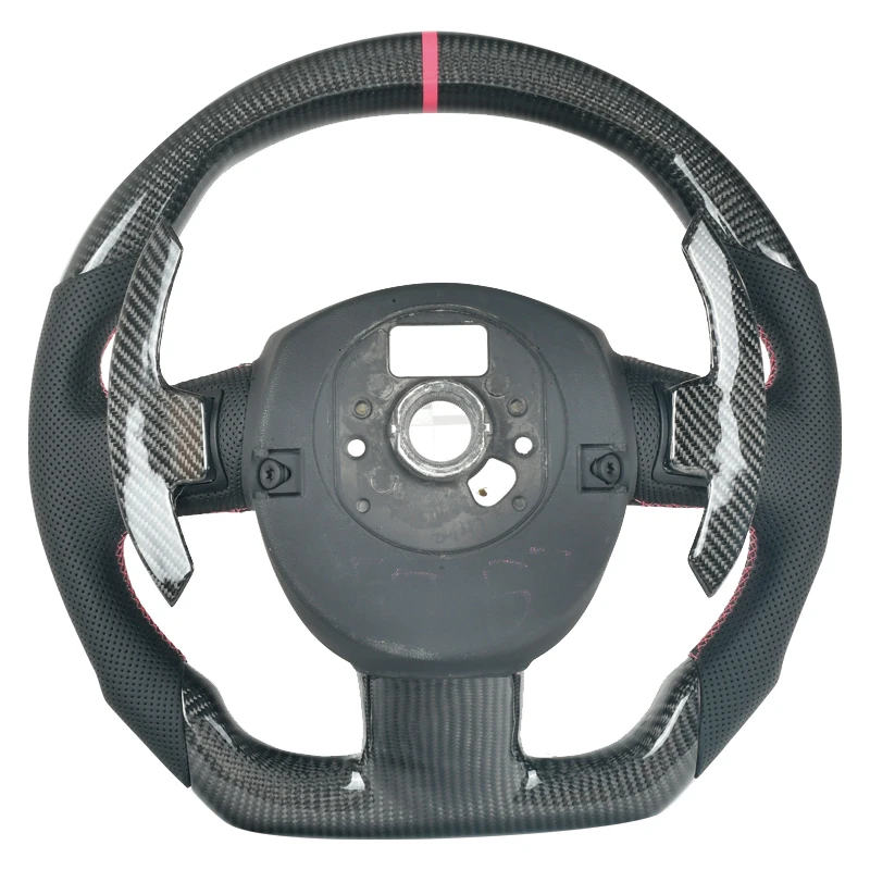 Car Customized Carbon Fiber Car Steering Wheel Fit For Audi A3 A4 A5 A6 A7 Q3 Q5 Q7 2012 2013 2014 2015 2016