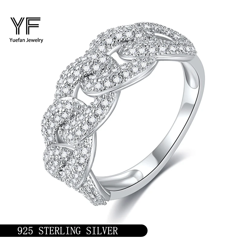 

Кольца из серебра 925 пробы с муассанитом, кубинское кольцо в стиле хип-хоп, 0,68 карата D VVS1, сертифицированные ювелирные изделия в стиле хип-хоп, индивидуальный подарок на День святого Валентина