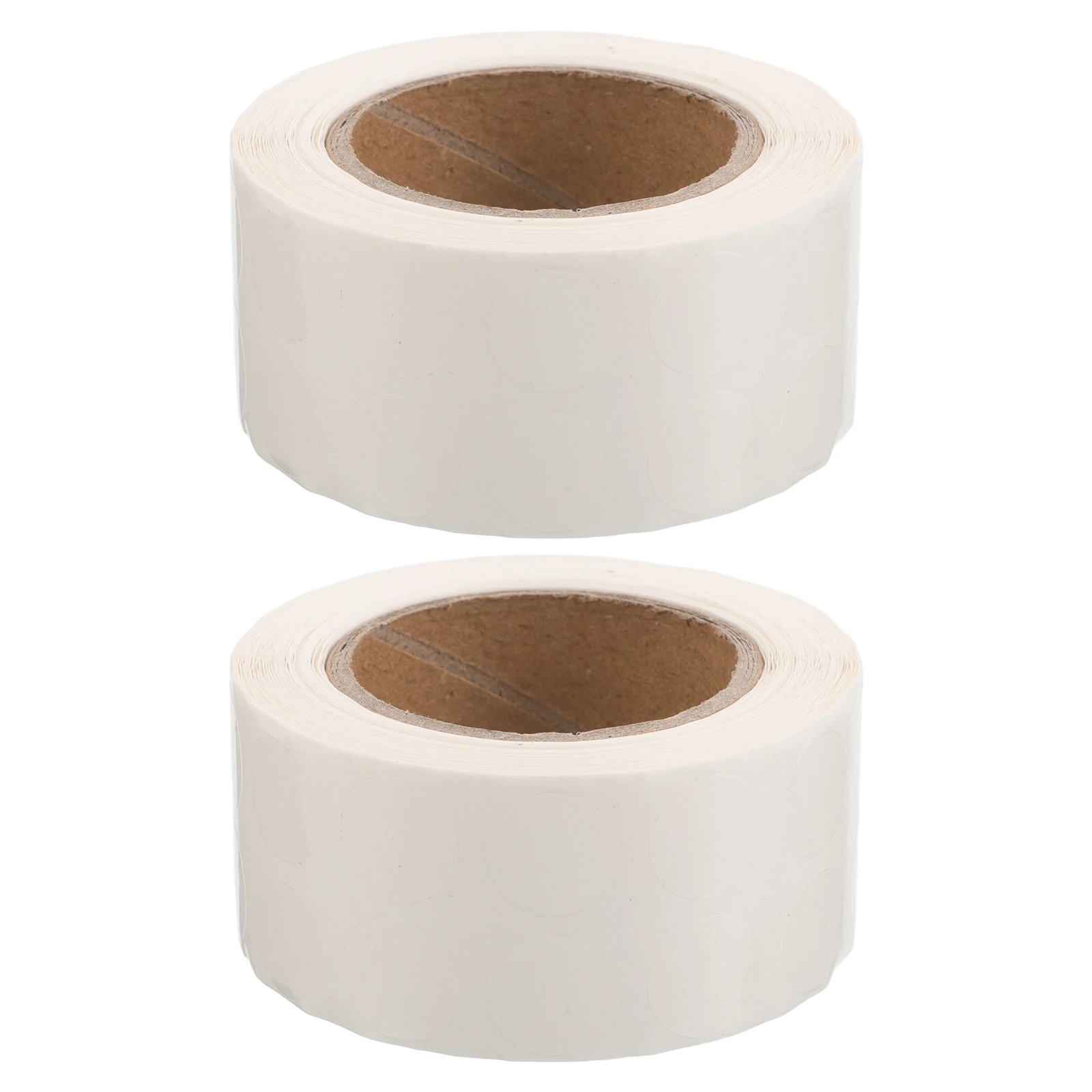 

2 Rolls Transparent Blank Round Stickers Self-Adhesive Coding Labels for Precise Marking Organizing Small Dot Label Seals