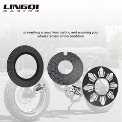 LINGQI RACING Carbon Steel Parts Enclosed Wheels Closed Wheel Protector Accessories For Super73 Super 73 S1 S2 RX ZX Dirt Bike