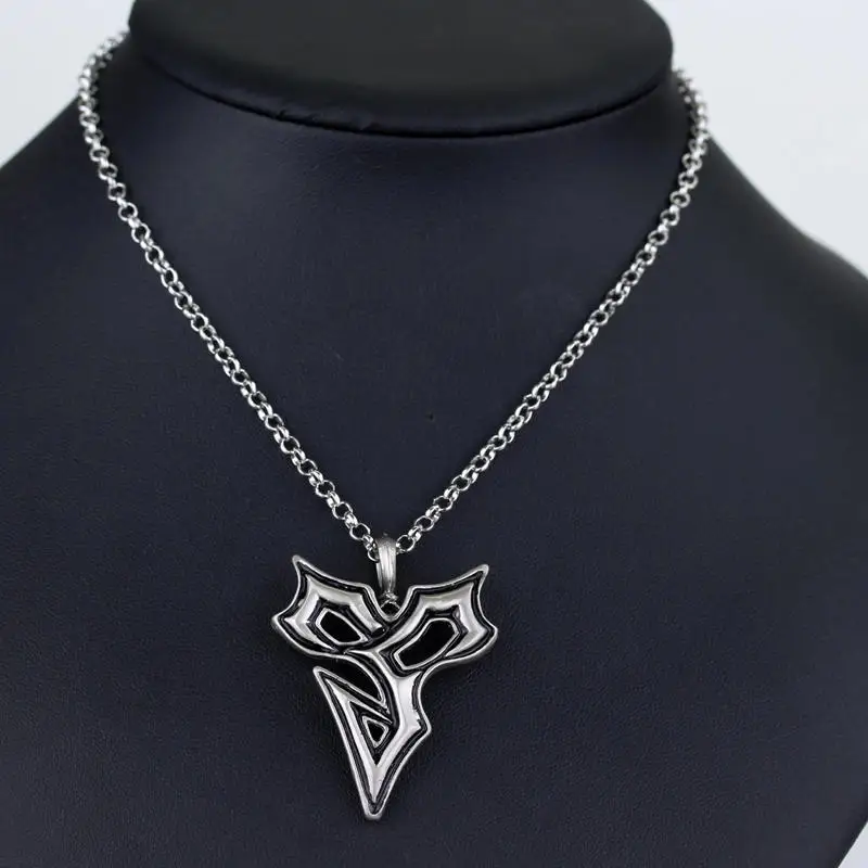 Game Final Fantasy Necklace Sleeping Lion Head Cross Pendant Chain Necklace collares Jewelry Accessories For Men Women Gift