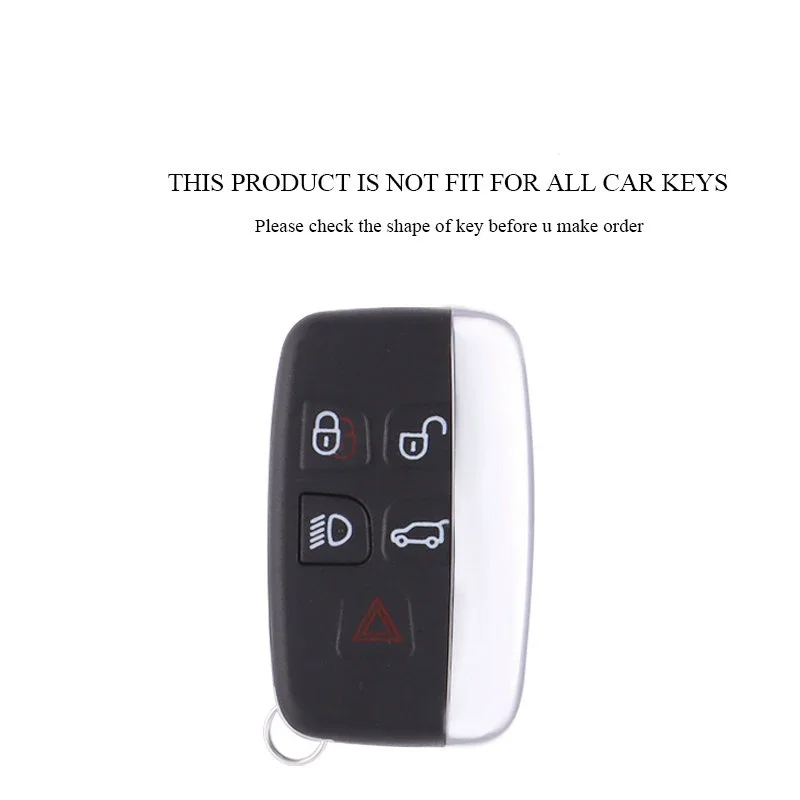 ABS Carbon Fiber Car Key Case Cover For Land Rover Range Rover Sport Evoque Freelander Velar Discovery 4 Jaguar XE XJ XF Guitar