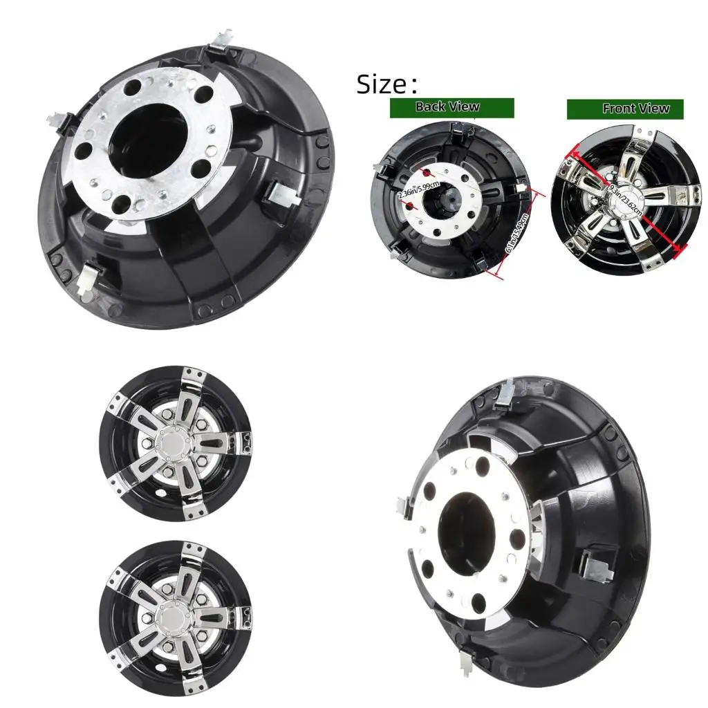 

Weatherproofed Golf Cart Accessories Wheel Cover Quickly Install Golf Cart Hub Caps Improved Vehicle Longevity