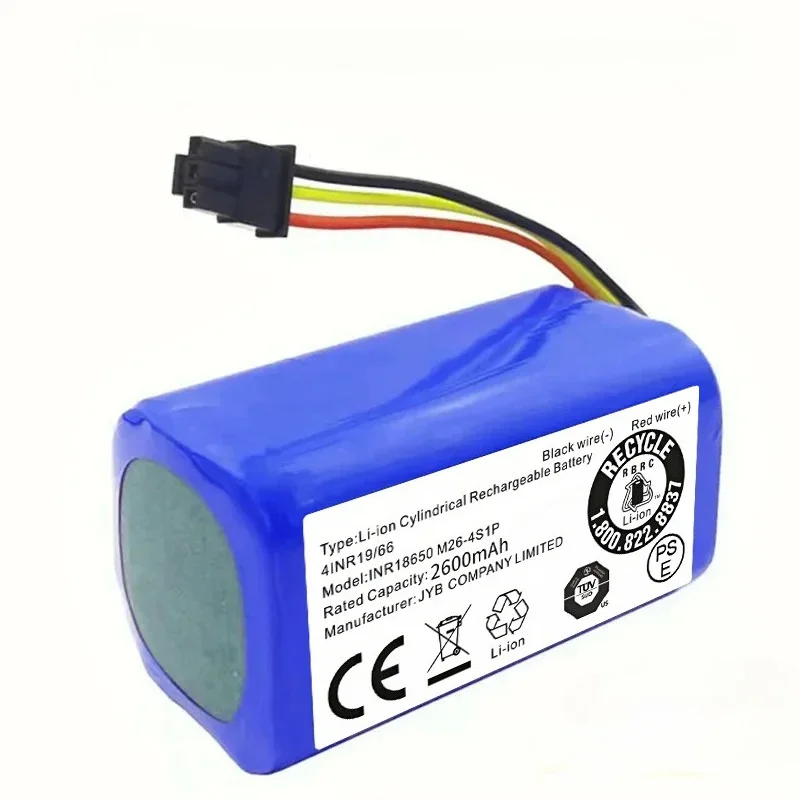

14.8V 2600mAh Robot Vacuum Cleaner Battery Pack for Qihoo 360 S5 S7 S7Pro T90 X9 Robotic Vacuum Cleaner Replacement Batteries