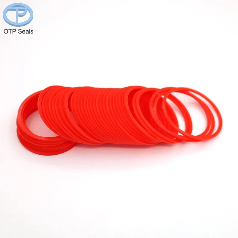 ポリウレタンガスケットライナー,赤いPUシール,シムスペーサー,パッド成形部品,非標準部品,OEMシール,卸売業者