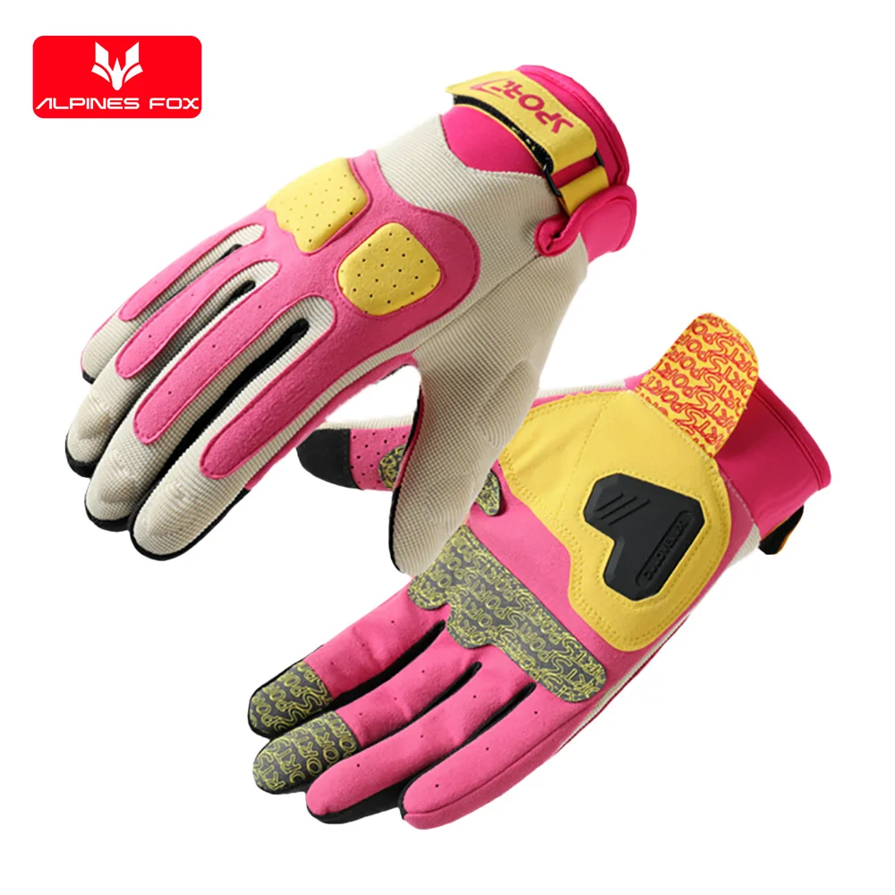 

2025 Summer New Motorcycle Gloves Touch Screen Non-Slip Full Finger Moto Racing Motocross Guantes For Women Lady Teens Girls