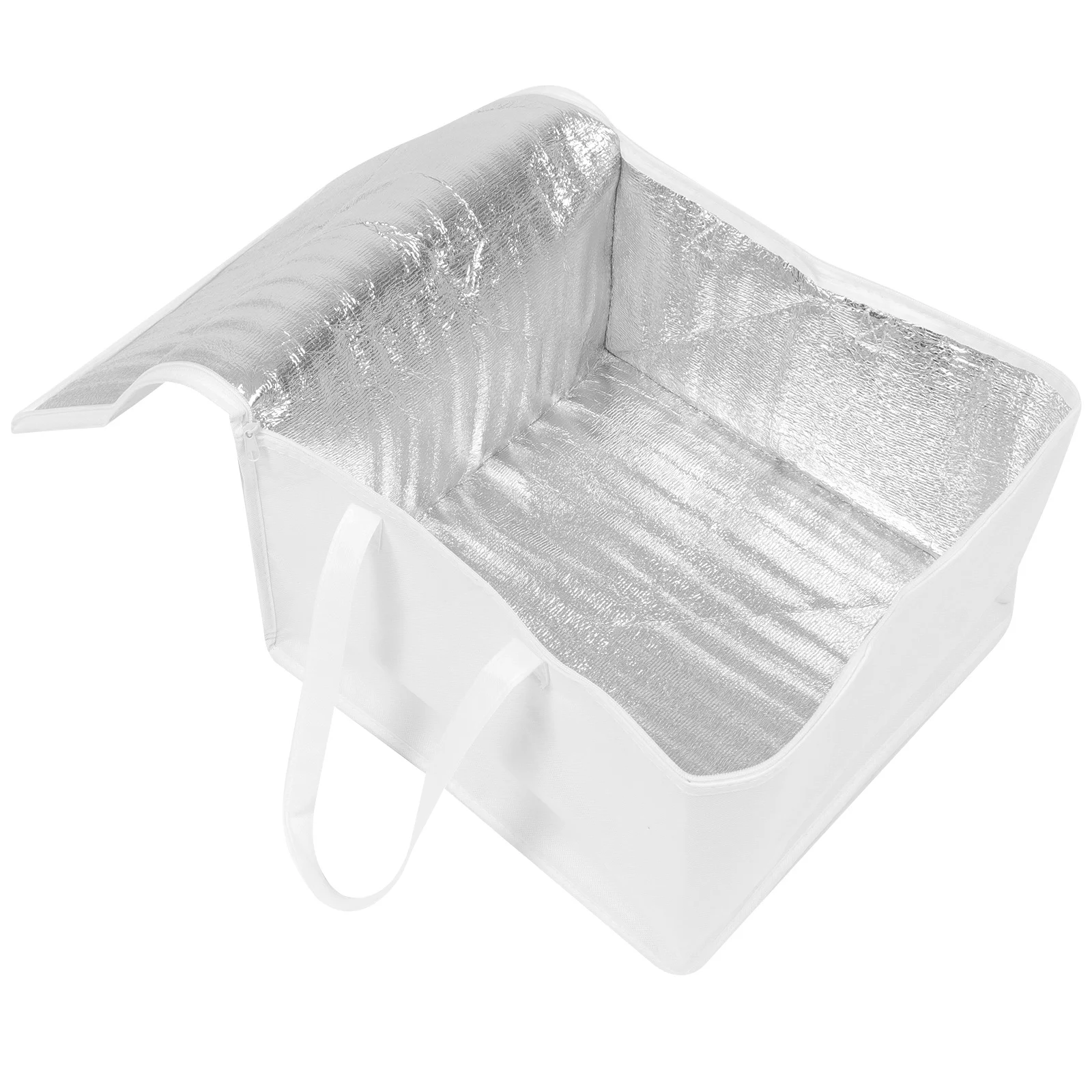 

Insulated Food Delivery Bag Reusable Tall Thermal Cooler Tote Zippered Portable Hot Food Carrier for Bbq Hotpot Seafood