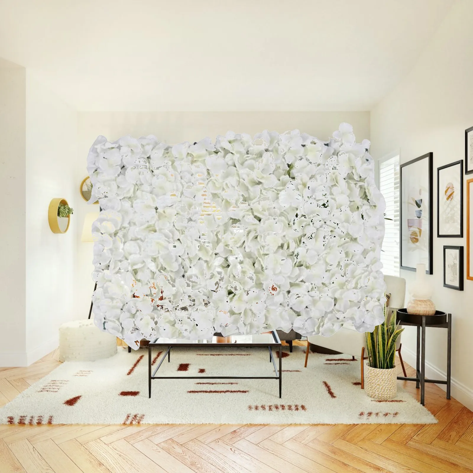 Silk Rose Wedding Wall Panel Artificial Flower Backdrop for Stage Decor Photo Booth Party