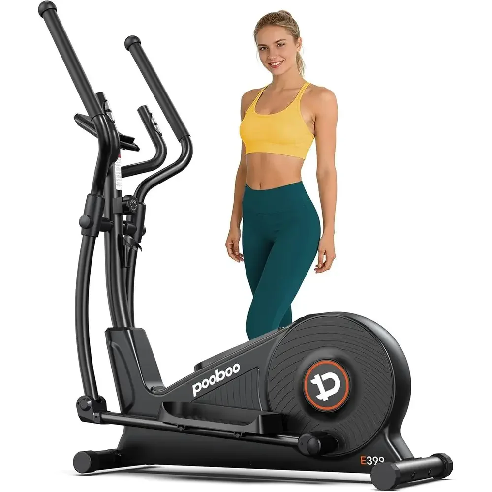 

Silent Magnetic Elliptical Machine with 16.5-17 Stride and 16 Workout Levels
