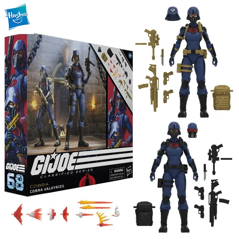 

Spot Goods Hasbro G.I. Joe Classified Series Cobra Valkyries Figure 2 Pack Action Figure Model Gift Toy Collection for Kids